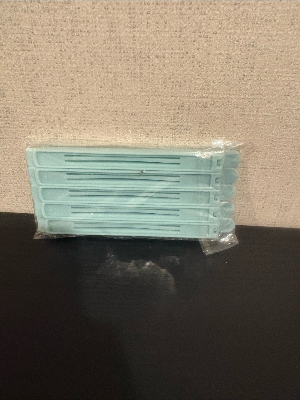 Set of Light Blue Plastic Bag Clips - 6 Pack